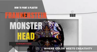 Crafting a Spooky Plaster Frankenstein Monster Head: Painting Guide