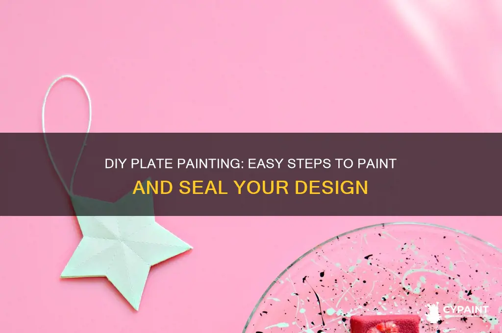 how to paint a plate and seal it