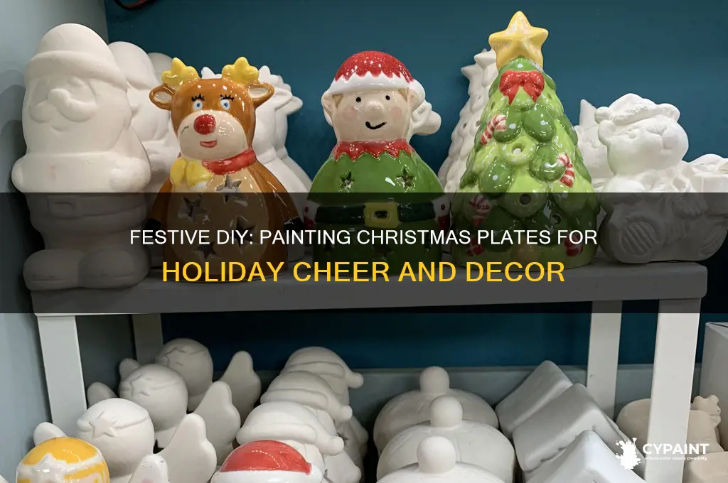 how to paint a plate for christmas