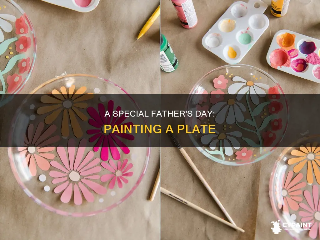 how to paint a plate for father
