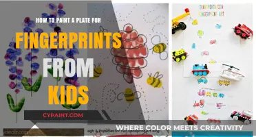 Crafting Keepsakes: Painting Plates for Kid's Fingerprints