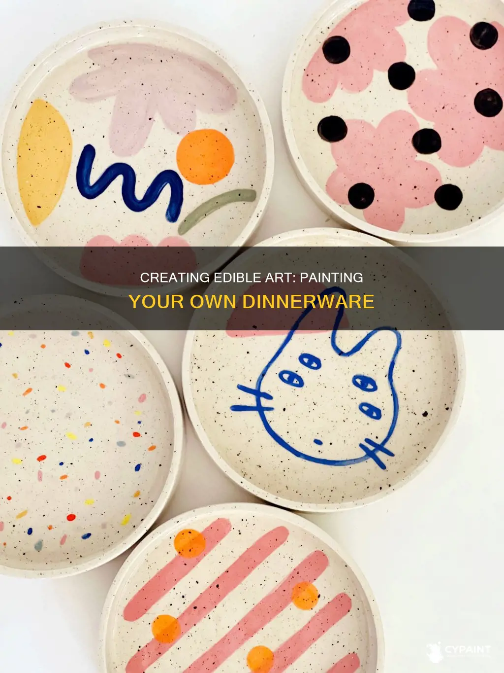 how to paint a plate to eat off of