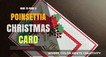 Festive Poinsettia Card Painting: Step-by-Step Guide for Christmas Creativity