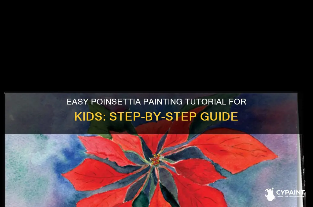 how to paint a poinsettia for kids