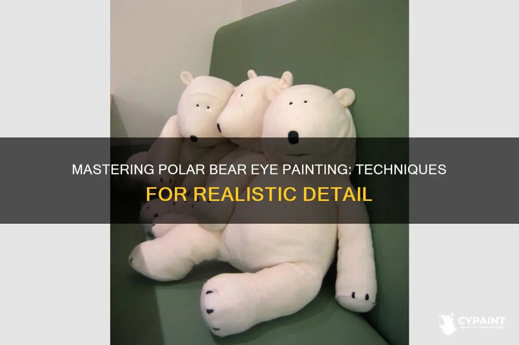 how to paint a polar bear eye