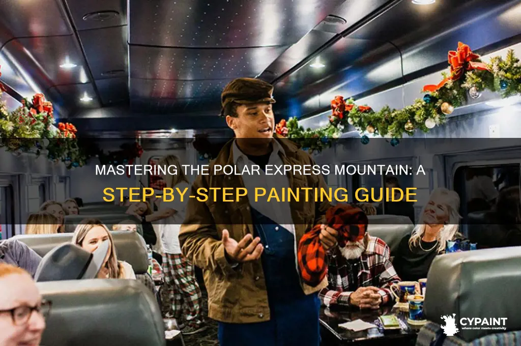 how to paint a polar express mountain