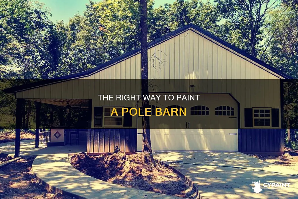 how to paint a pole barn the right way