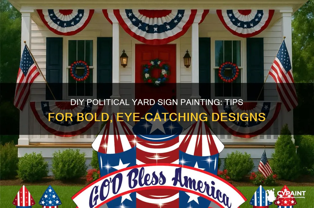 how to paint a politcal yard sign