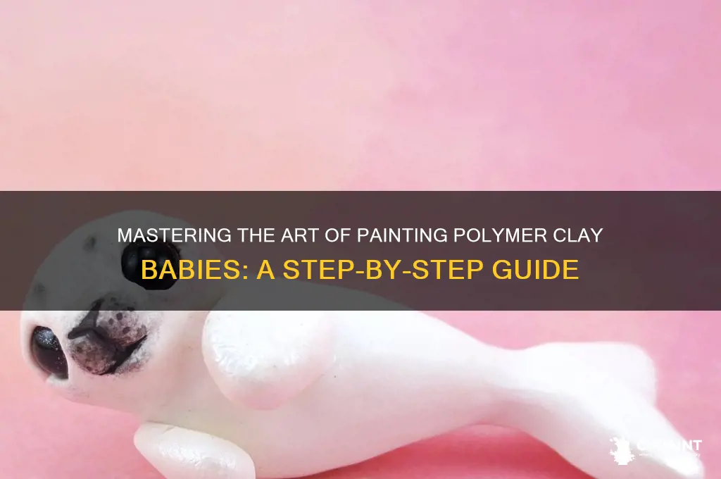 how to paint a polymer clay baby