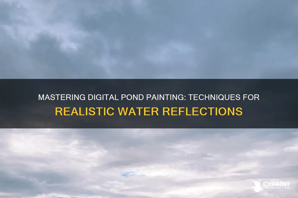how to paint a pond digital painting