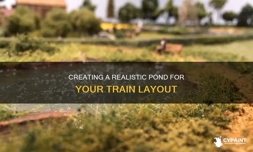 how to paint a pond on a train laout