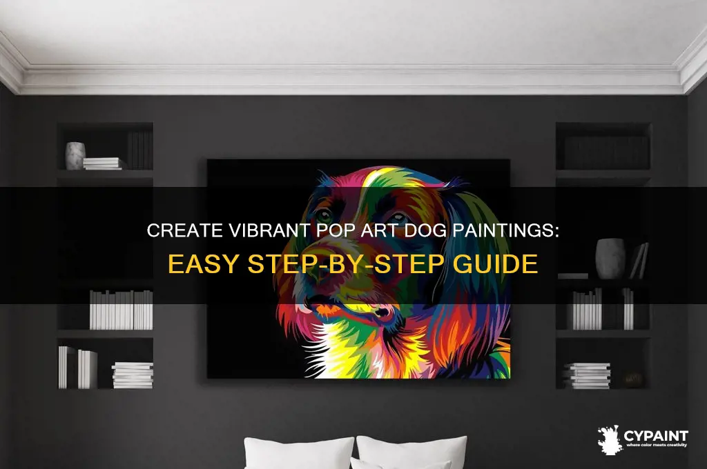 how to paint a pop art dog