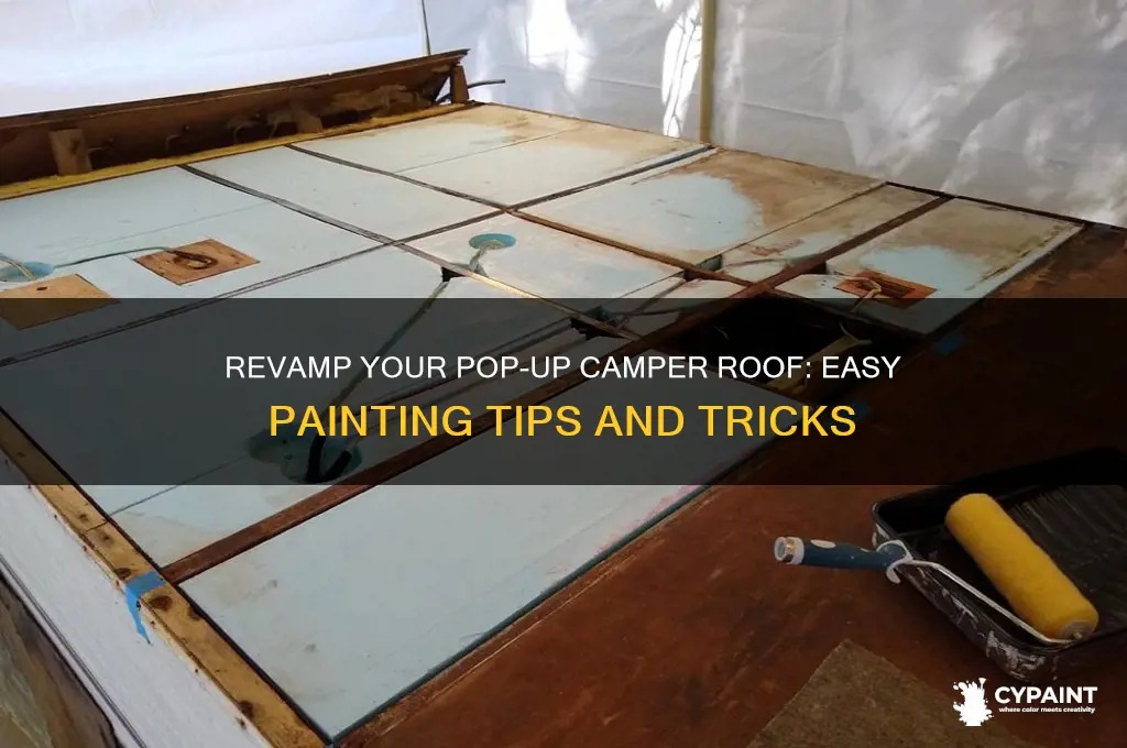how to paint a pop up camper roof