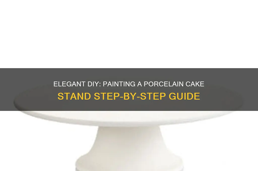 how to paint a porcelain cake stand