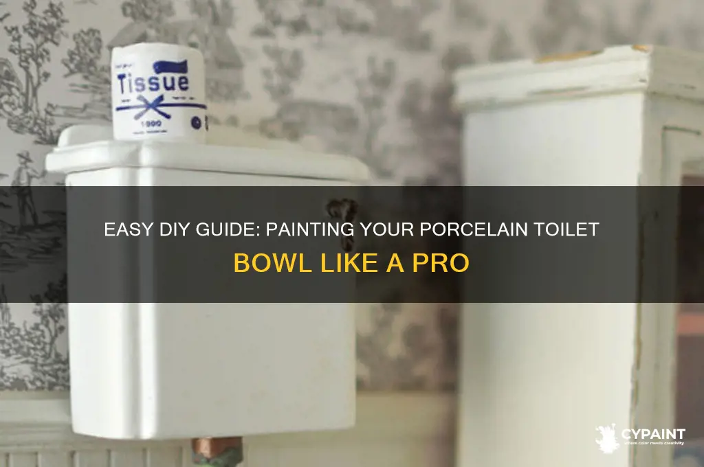 how to paint a porcelain toilet bowl