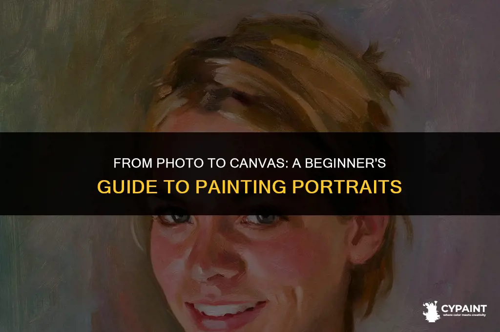 how to paint a portrait from a photo for beginners