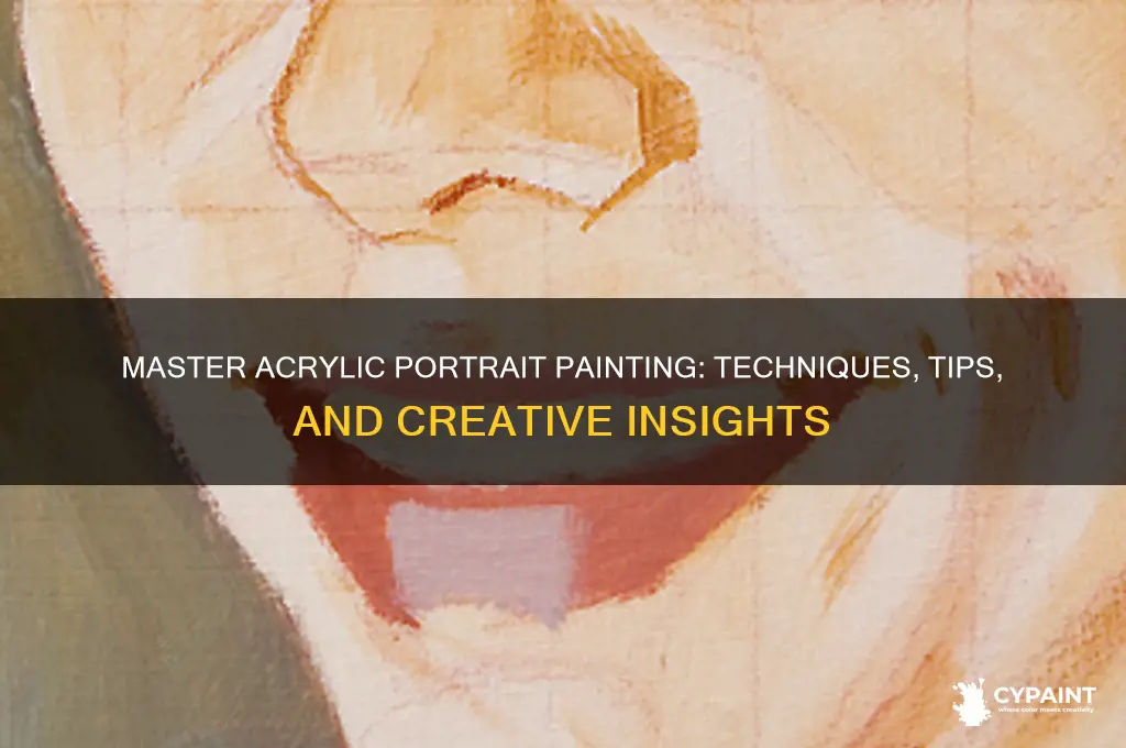 how to paint a portrait in acrylicbooks