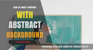 Master Portrait Painting with Vibrant Abstract Background Techniques