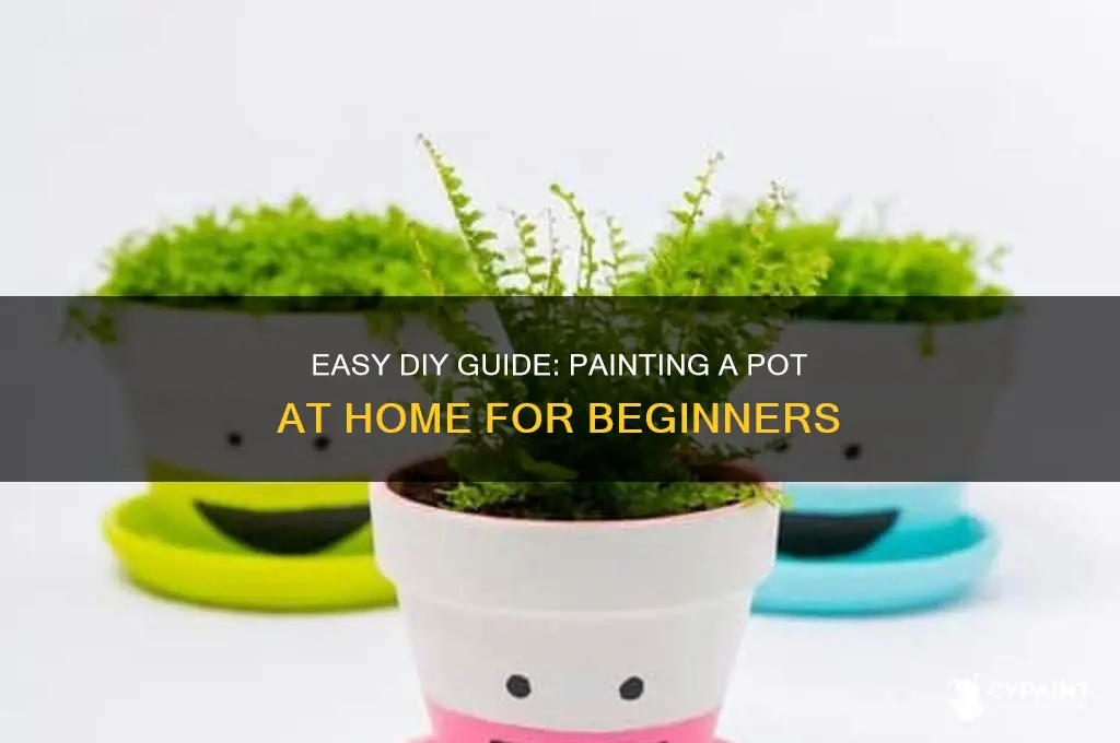 how to paint a pot at home