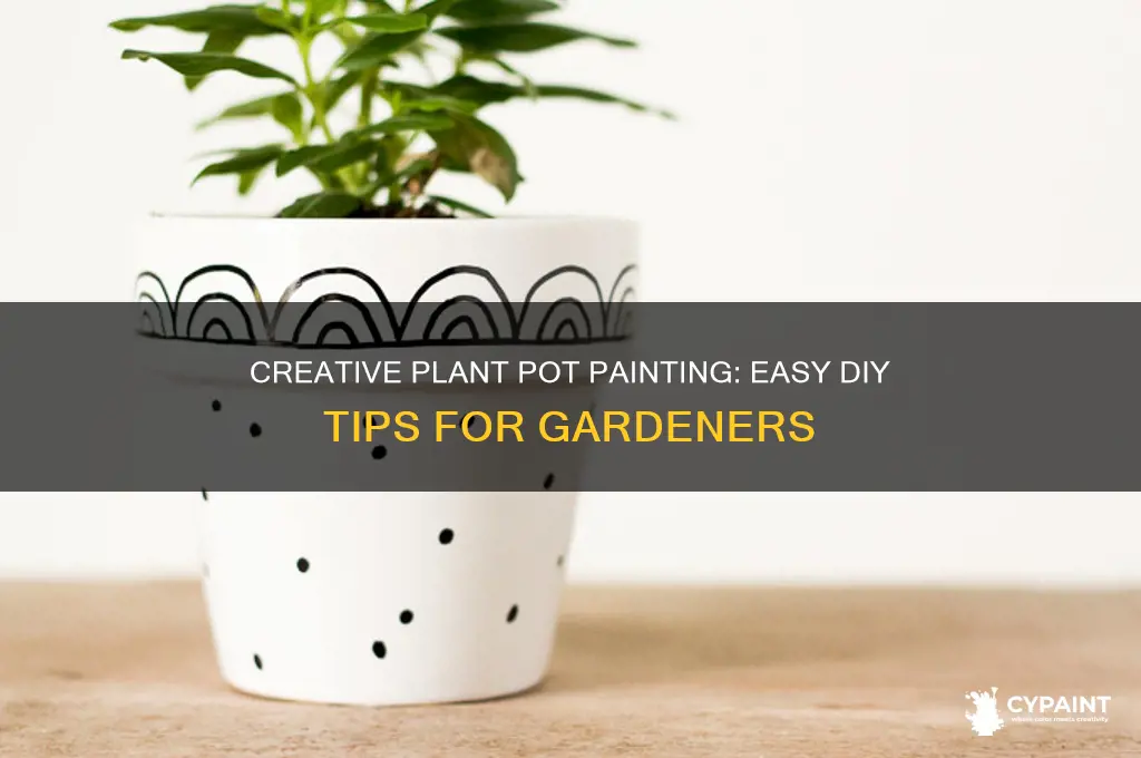 how to paint a pot for plants