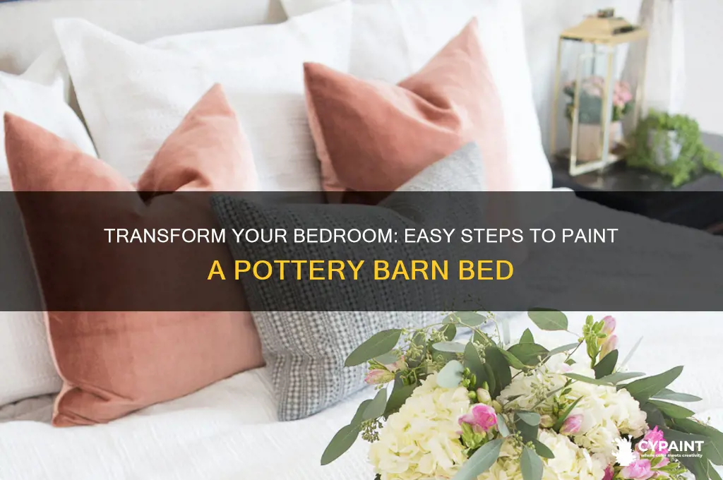 how to paint a pottery barn bed
