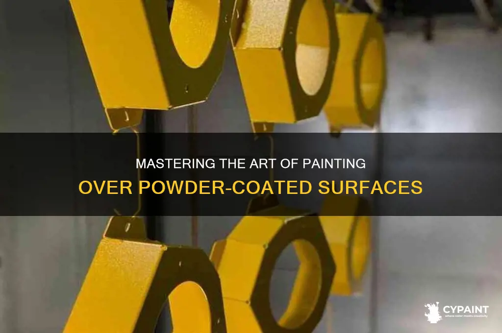 how to paint a powder coated surface