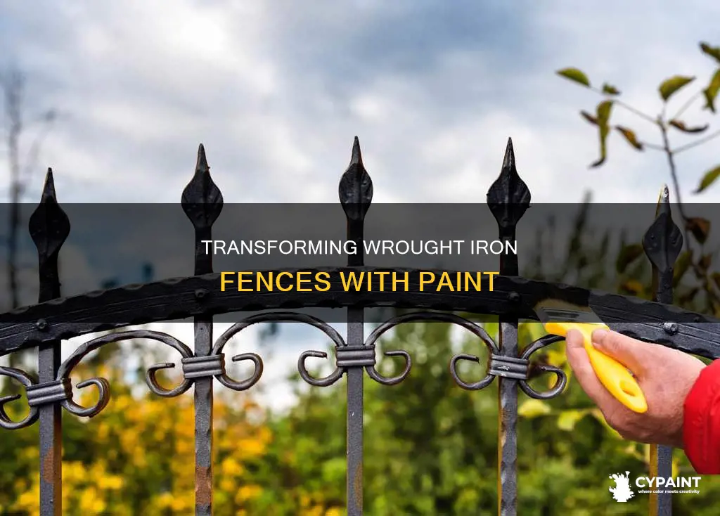 how to paint a powder coated wtought iron fence