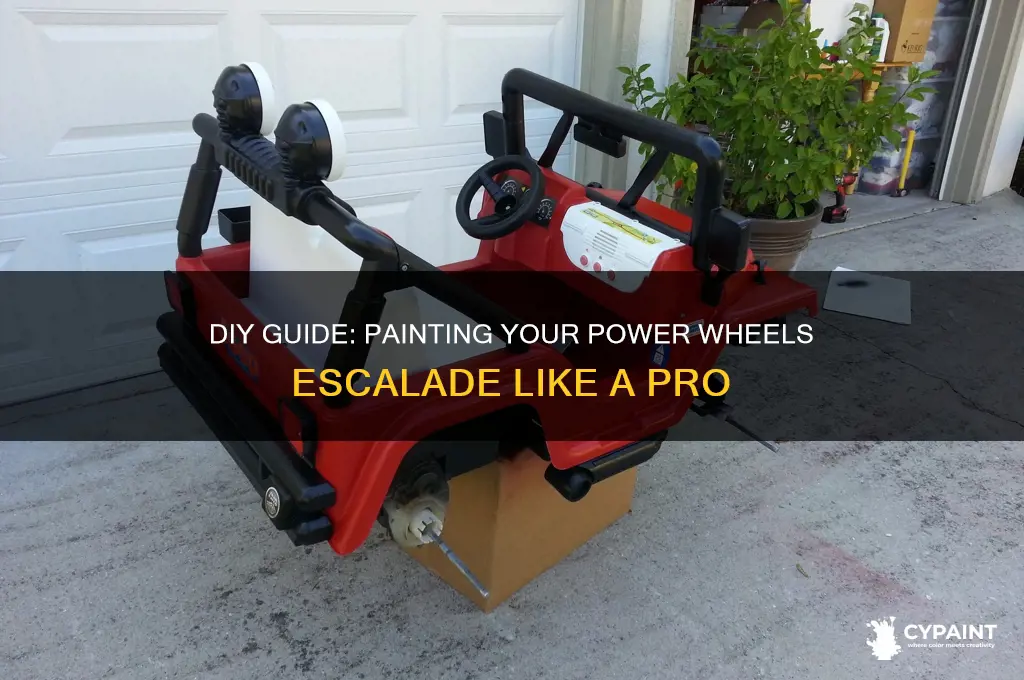 how to paint a power wheels escalade