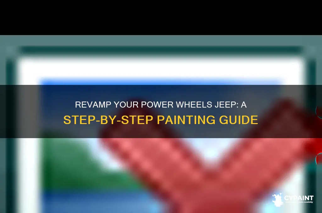 how to paint a power wheels jeep