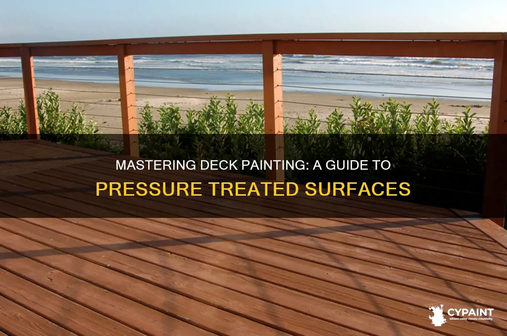 how to paint a pressure treated deck