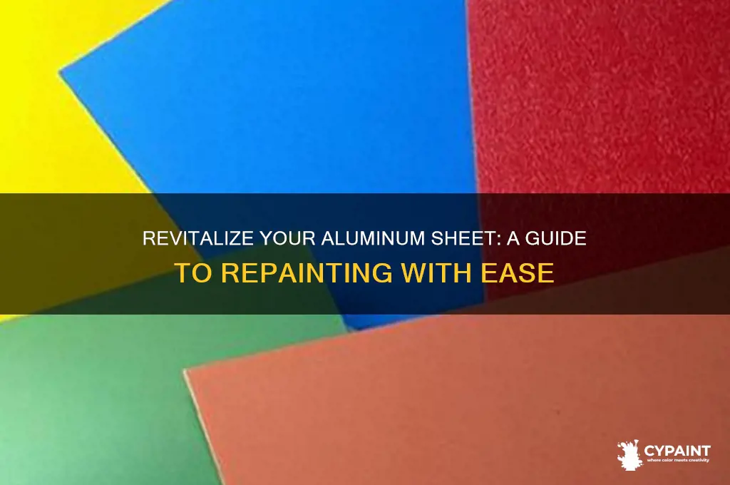 how to paint a previously painted aluminum sheet