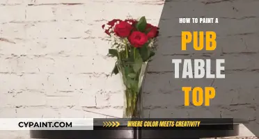 Revamp Your Pub Table: Easy Steps to Paint a Stunning Top