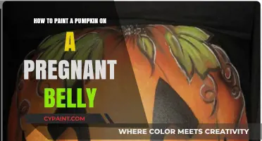 Belly Art: Painting a Pumpkin on Your Pregnant Belly
