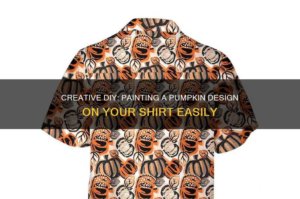 how to paint a pumpkin on a shirt