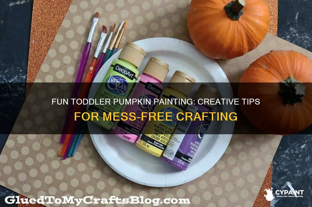 how to paint a pumpkin with a toddler