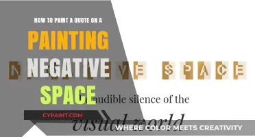 Creative Canvas: Painting Quotes in Negative Space