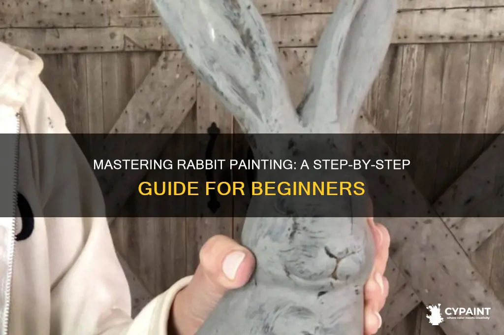 how to paint a rabbit step by step