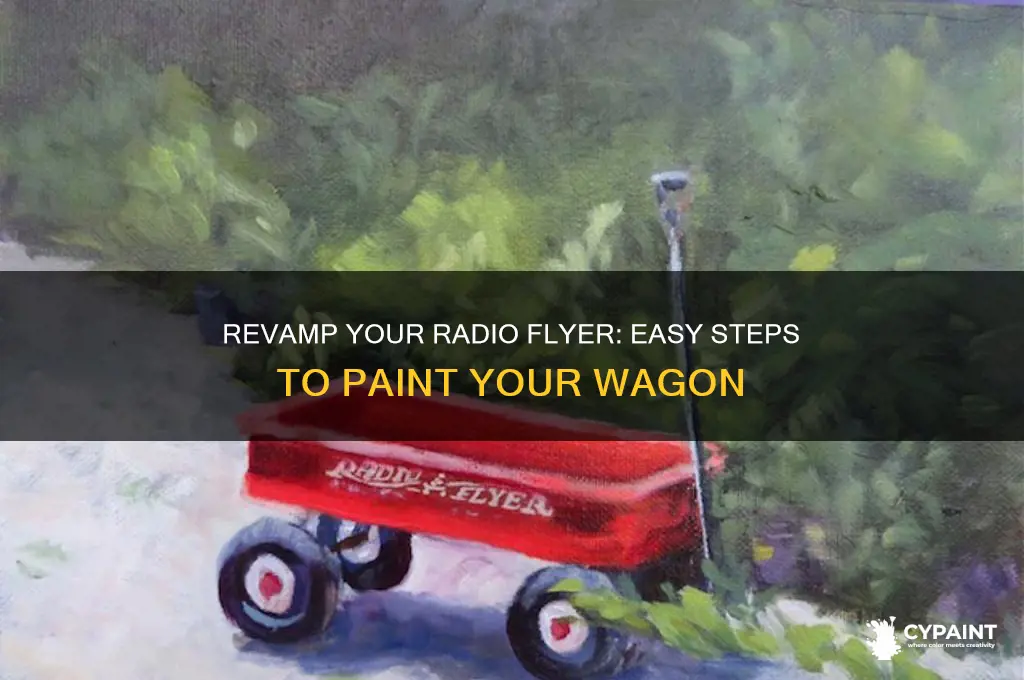 how to paint a radio flyer wagon
