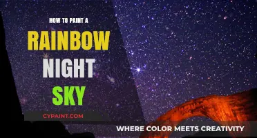 Create a Magical Rainbow Night Sky: Easy Painting Tutorial