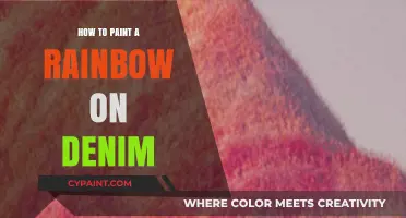 Creative Denim Art: Step-by-Step Guide to Painting a Vibrant Rainbow