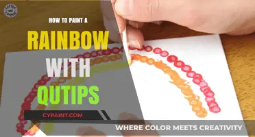 Creative Cotton Swab Art: Painting a Vibrant Rainbow with Q-Tips