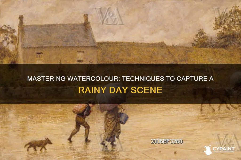 how to paint a rainy day in watercolour