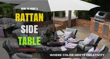 Revamp Your Rattan Side Table: Easy Painting Techniques for a Fresh Look