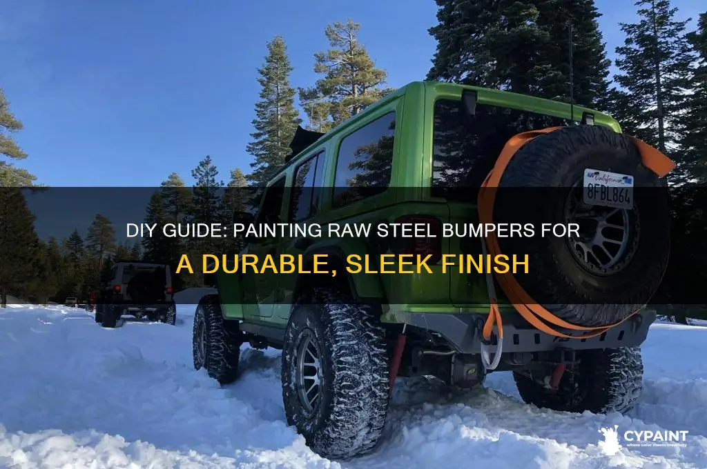 how to paint a raw steel bumper