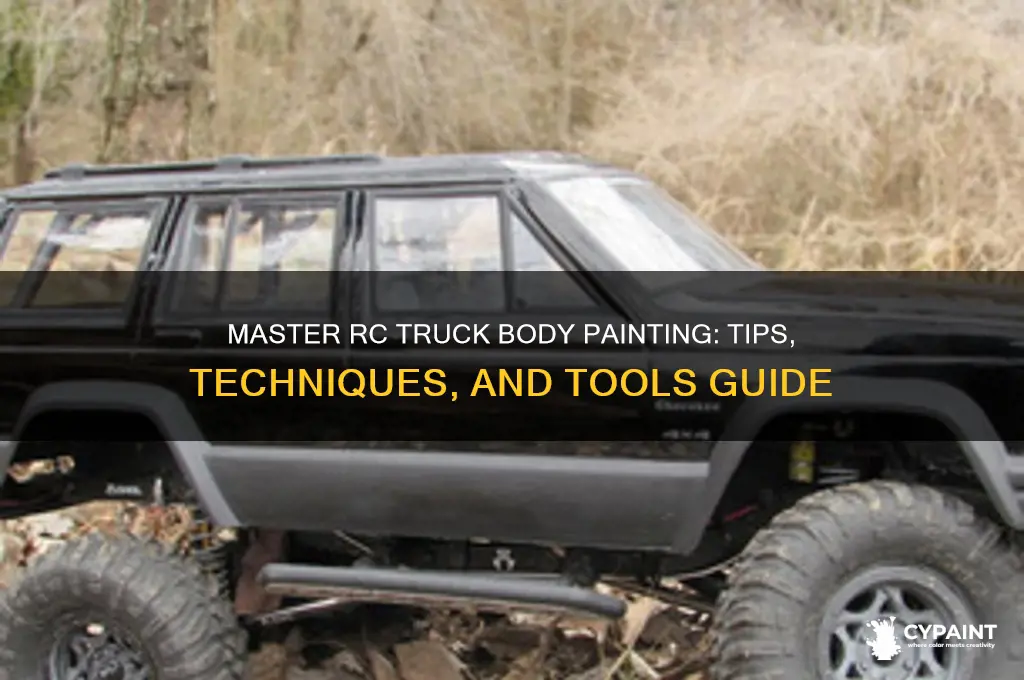 how to paint a rc truck body