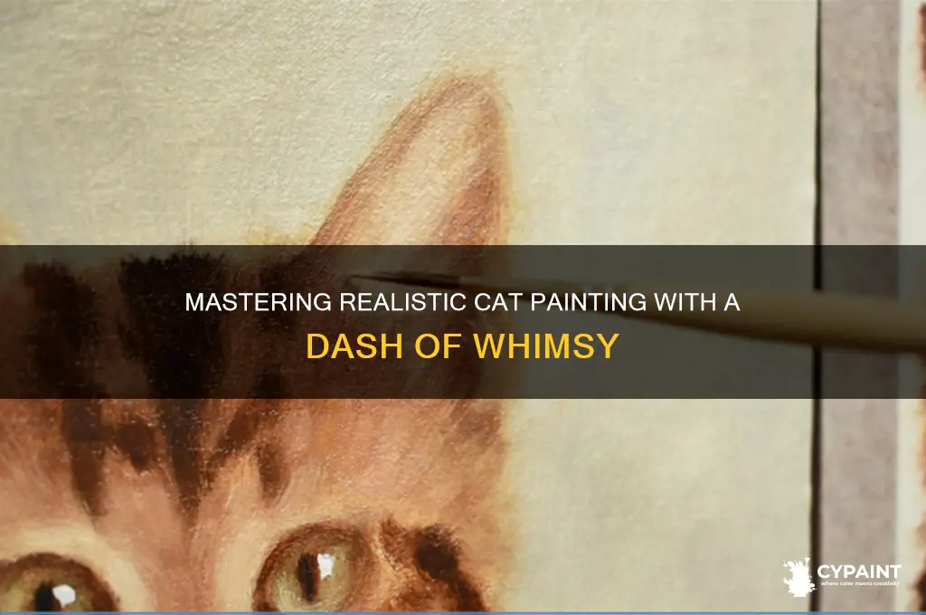 how to paint a realistic cat funny