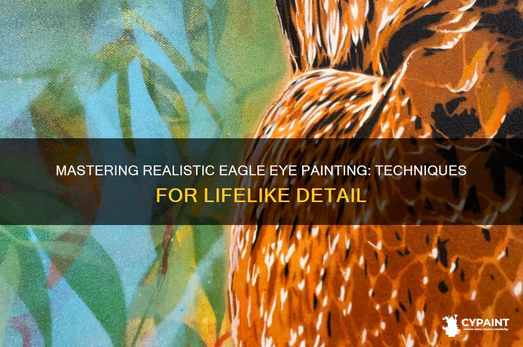 how to paint a realistic eagle eye