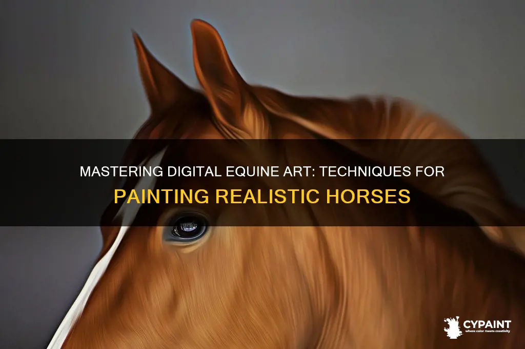 how to paint a realistic horse digitally