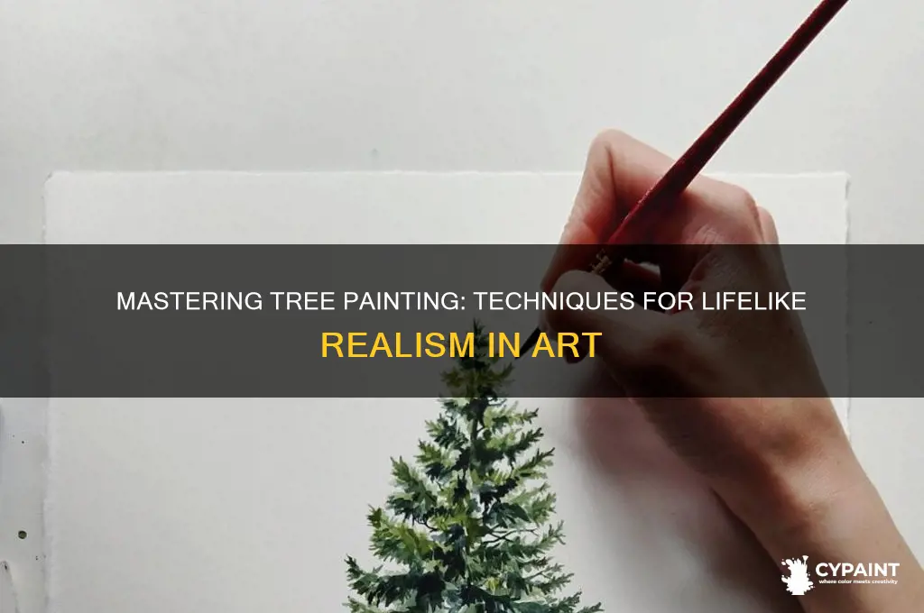 how to paint a realistic looking tree