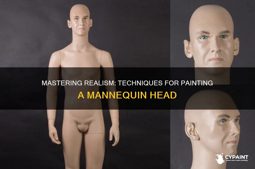 how to paint a realistic mannequin head